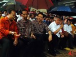 Calon Gubernur DKI Jakarta Hidayat Nurwahid, Jokowi-Basuki, Alex-Nono. FOTO :AHMAD FAUZAN SAZLI