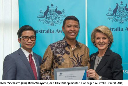 25 02 2014 Mahasiswa Indonesia Terima Hadi Soesastro Award di Australia