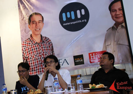 Peluncuran meteranpolitik.org di Jakarta, Selasa, (03/06/2014). Foto. Fauzan Sazli