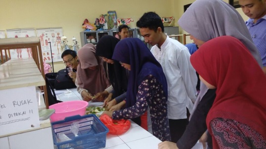 Pelatihan pangan Himpunan Mahasiswa Biologi Oryza sativa UIN Jakarta. Dok. Panitia