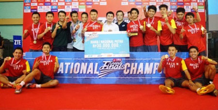 UPI Juara Bulu Tangkis Liga Mahasiswa 2014. Foto. ligamahasiswa.co.id