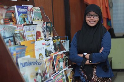 Nur Fatti Fazriati, Mahasiswa Jurusan Manajemen FE Unesa. Foto : Unesa 