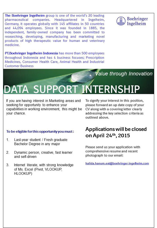 14 04 2015 Data Support Intern