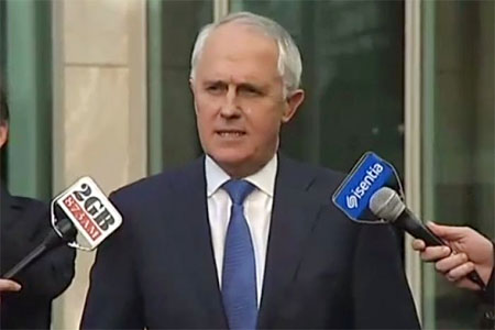 Malcolm Turnbull kalahkan Tony Abbott dalam voting internal Partai Liberal dengan suara 54:44