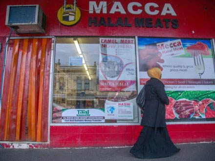 Salah satu toko penjual daging halal di Australia. FOTO : ABC 