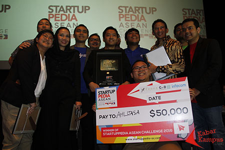 Ahlijasa mendapatkan bantuan senilai $50.000 atau sekitar Rp.687 Juta dari Startuppedia ASEAN Challenge 2016. FOTO : AHMAD FAUZAN