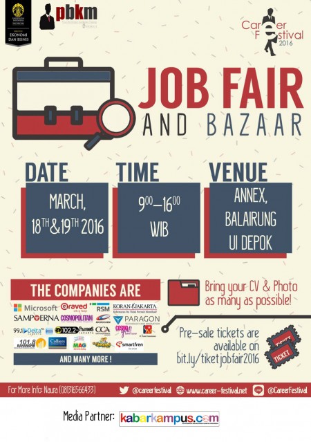 Poster Job Fair Kabar Kampus
