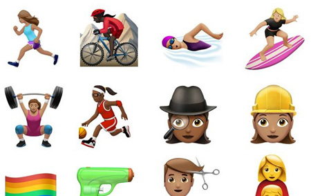 Emoji baru yang dikeluarkan oleh Apple.  Apple