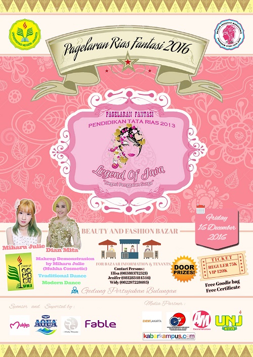Pagelaran Rias Fantasi “Legend Of Java” UNJ 2016