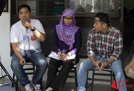 LBH Bandung memberikan laporan akhir tahun mengenai mengenai penanganan hukum di Jawa Barat. Foto : Ahmad Fauzan