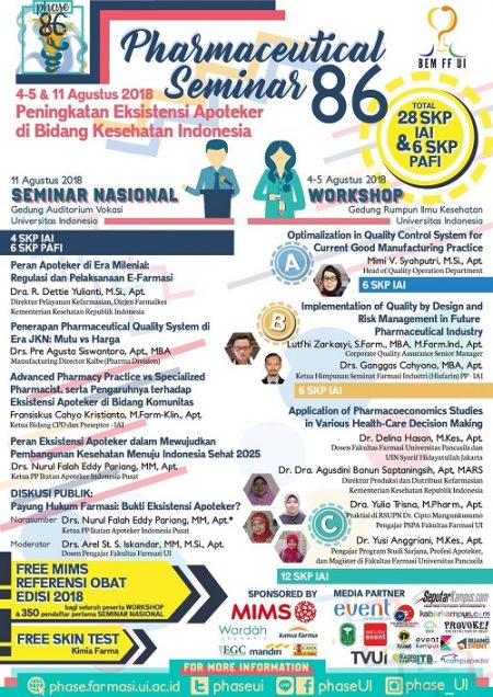 Seminar dan Workshop Apoteker UI 2018
