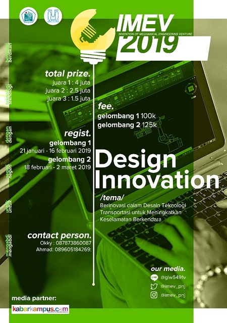 Lomba Design Innovation “IMEV” PNJ 2019