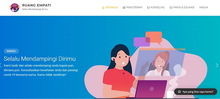 Stres Akibat Pandemi Covid-19? Yuk Konsultasikan di RuangEmpati.com