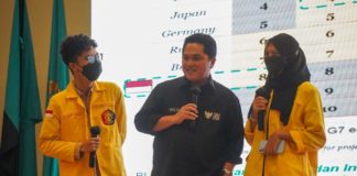 Erick Tohir Hadiri “BEM UI Trilogy”, Bekali Mahasiswa Jawab Tantangan Masa Depan
