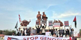 Kecam Genosida Israel, Free Palestine Network Gelar Aksi di Pekanbaru