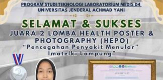 Mahasiswa Prodi D4-TLM UNJANI Raih Juara 2 Poster Kesehatan Nasional