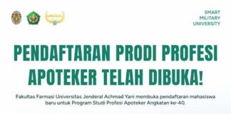 Jalur Profesi Dibuka! Pendaftaran Program Apoteker UNJANI Resmi Dimulai