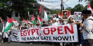 Kepung Kedubes Mesir, Free Palestine Network (FPN) Tuntut Gerbang Rafah Dibuka Sepenuhnya