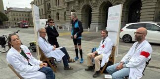 Aksi Mogok Makan Medis Swiss Menyoroti Genosida Gaza