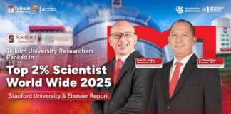 Kembali Catatkan Prestasi Internasional: Ilmuwan Tel-U Raih Pengakuan Top 2% Scientist Worldwide