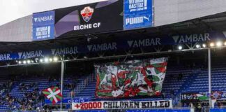 Suara Solidaritas Palestina Menggema di Stadion Alavés