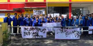 Mahasiswa STIE Widya Manggalia Gelar Aksi, Tuntut Kejelasan Perkuliahan yang Terhenti