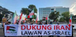Free Palestine Network Gelar Aksi di Seluruh Indonesia Dukung Iran Lawan AS-Israel